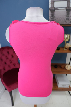 Майка с рюшами розовая 50 размер