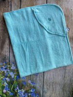 Пеленка для купания с уголком 80*110, ткань махра (хлопчатобумажная) (Цвет: Салатовый)