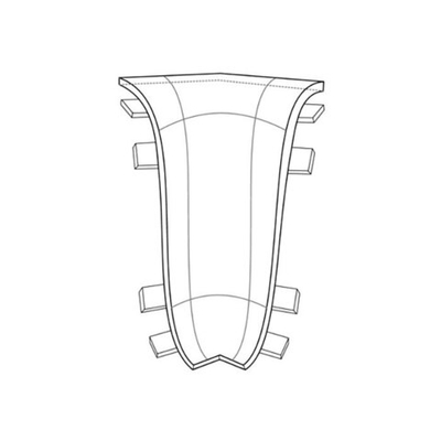 Плинтус LinePlast 58 мм Угол внутрениий