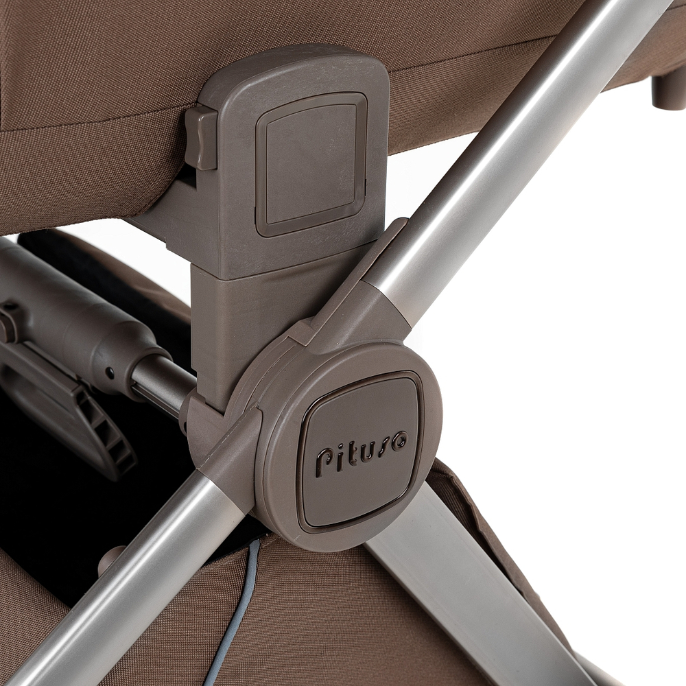 Коляска 2 в 1 Pituso Teffy Mocha Mousse шасси Truffle
