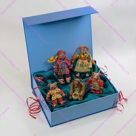 Набор ёлочных игрушек Медвежье семейство