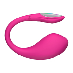 Розовое силиконовое виброяйцо 10см с управлением через приложение Lovense Lush 4 Smart Vibrating Egg Pink