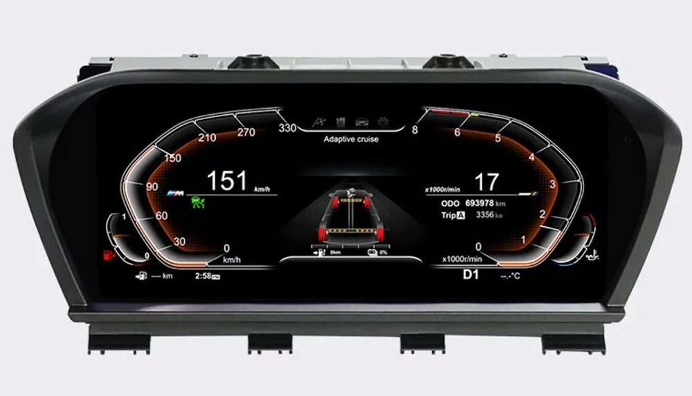 Электронная панель приборов  BMW X2 F39 2018-2022 - Radiola 1297 с LCD / ЖК 11" экраном QLED