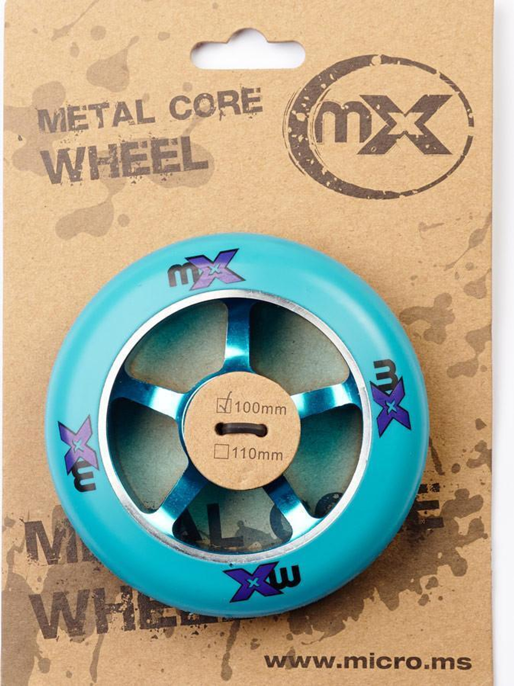 Колесо 100 мм синий/синий MX Trixx