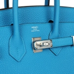 Оригинальная сумка из коллекции A с палладиевой фурнитурой Hermès Birkin