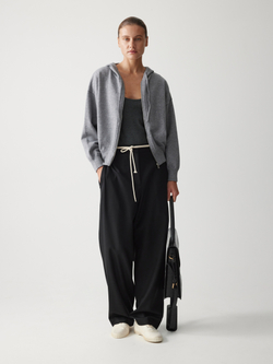 Вязаное худи