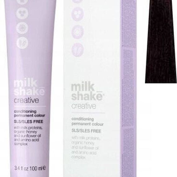 Milk Shake Milk Shake, Creative, SLS/SLES-Free, Permanent Hair Dye, 6.616RA Ash Red Dark Blond, 100 ml For Women