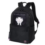 Рюкзак BRAUBERG FASHION CITY универсальный, "Romantic", черный, 44х31х16 см, 270808