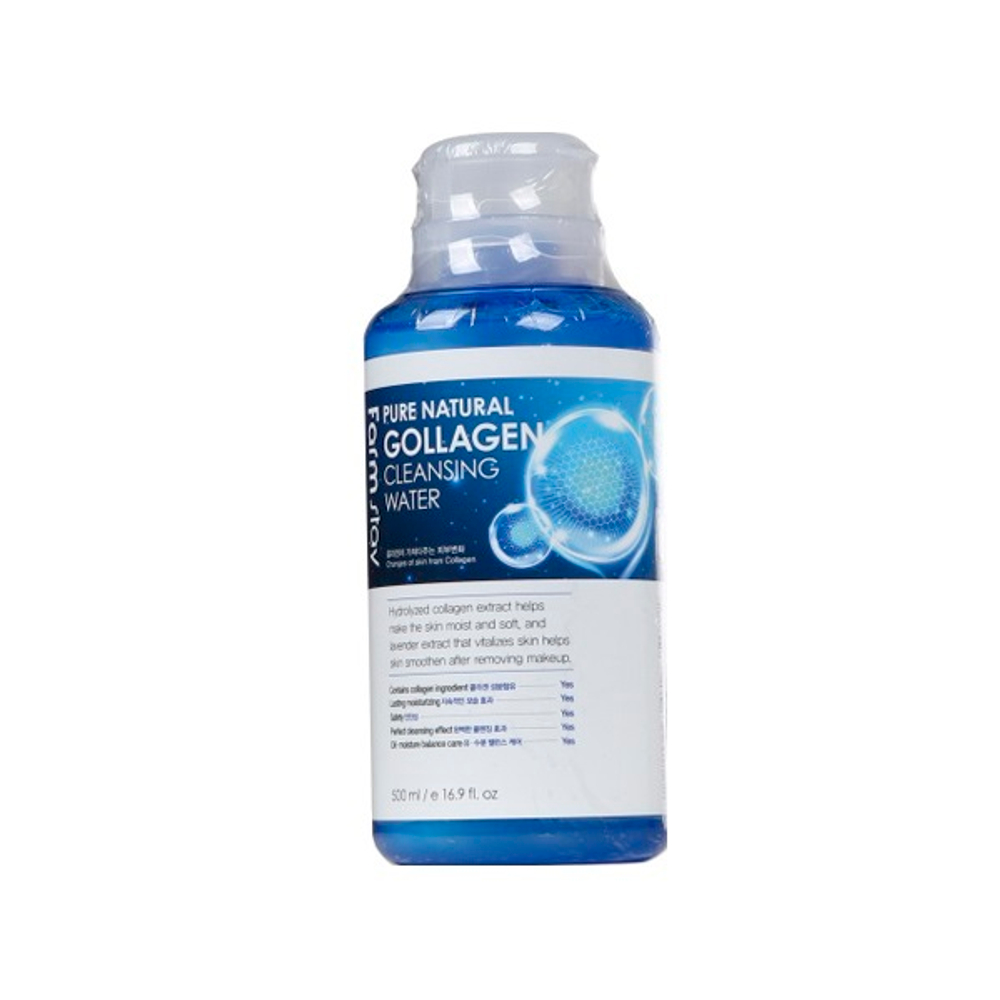 Вода очищающая с коллагеном FarmStay Pure Cleansing Water Collagen 500мл