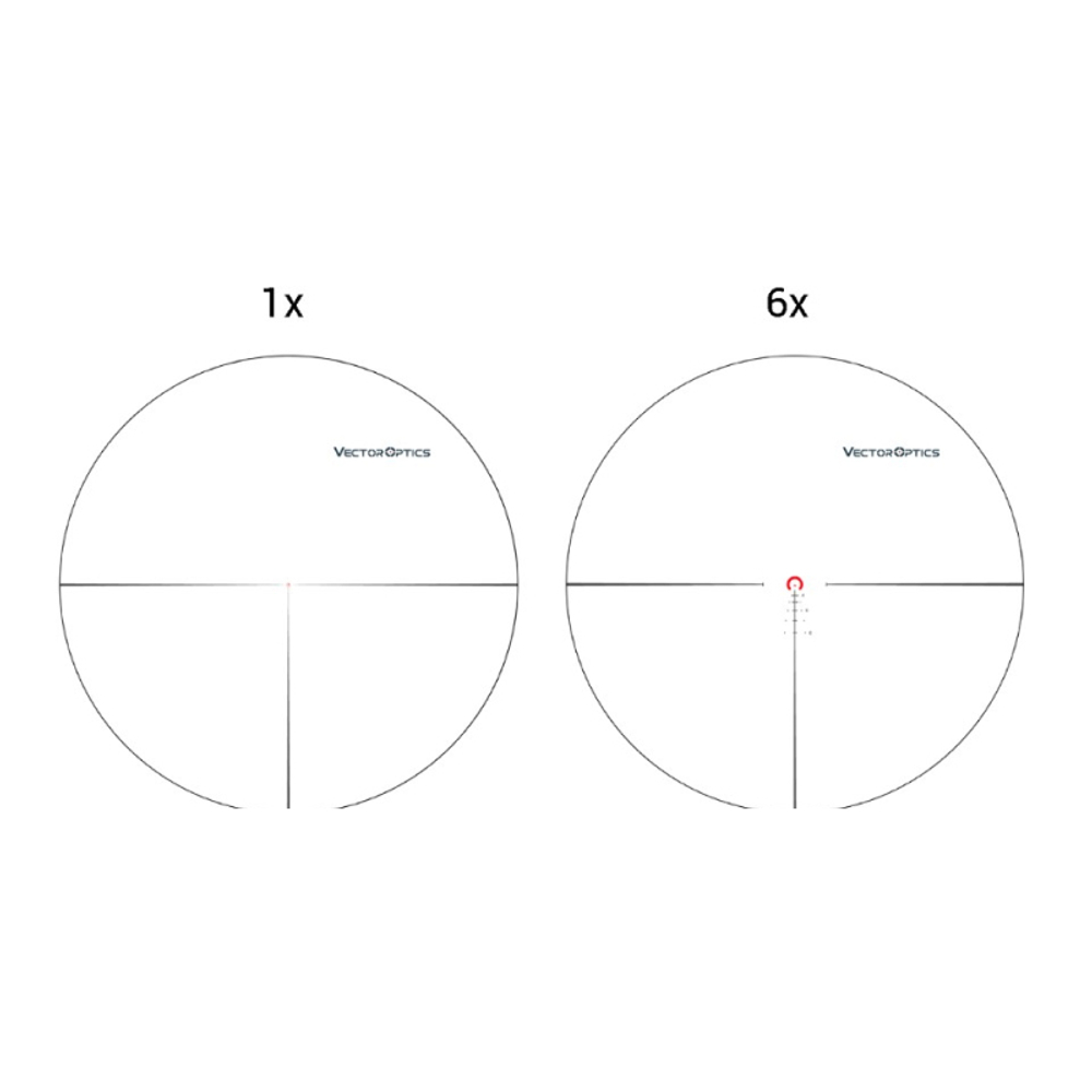 Оптический прицел Vector Optics FFP Continental x6 1-6x28 ( Сетка VCT-BNW / с подсветкой )