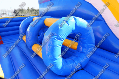 Большая площадка с высокой горкой "Дино-городок", 15*15*6 м