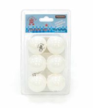 Мячи Dragon Training Silver 1* New (6 шт, бел.) в блистере