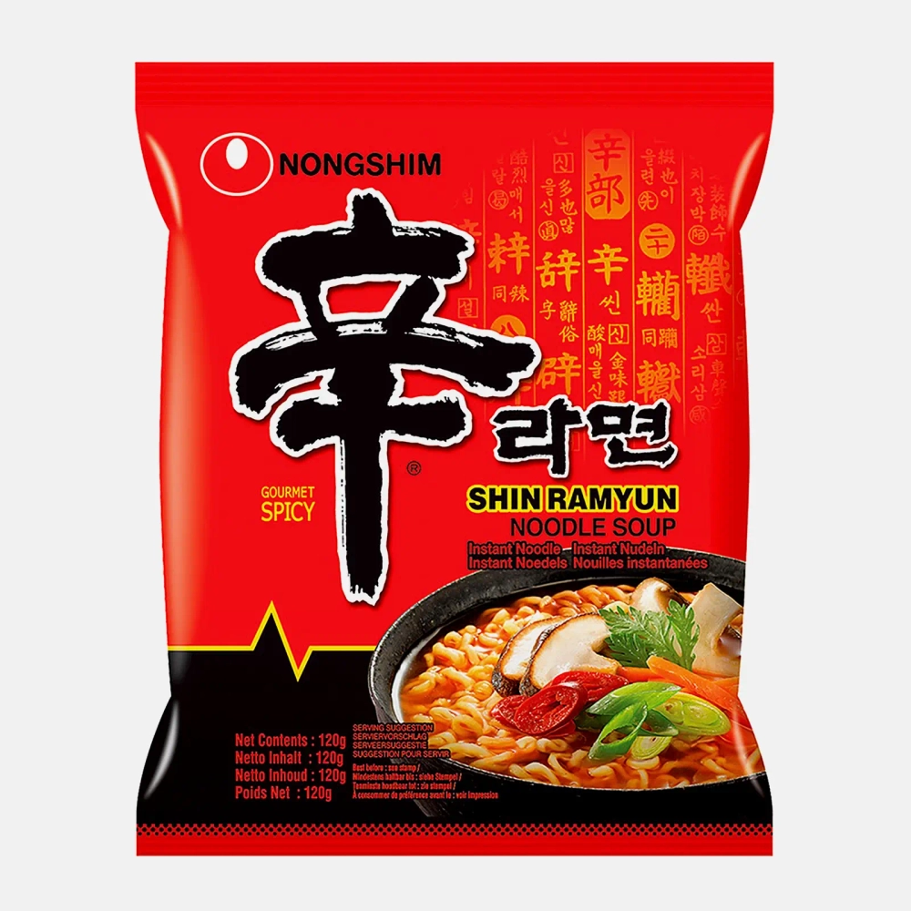 Лапша быстрого приготовления Nongshim Шин Рамен 120г