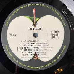 Винтажная виниловая пластинка LP The Beatles Help (Japan 1973) (Obi) Act Naturally