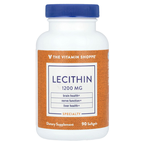 The Vitamin Shoppe, Лецитин, 1200 мг, 90 мягких таблеток