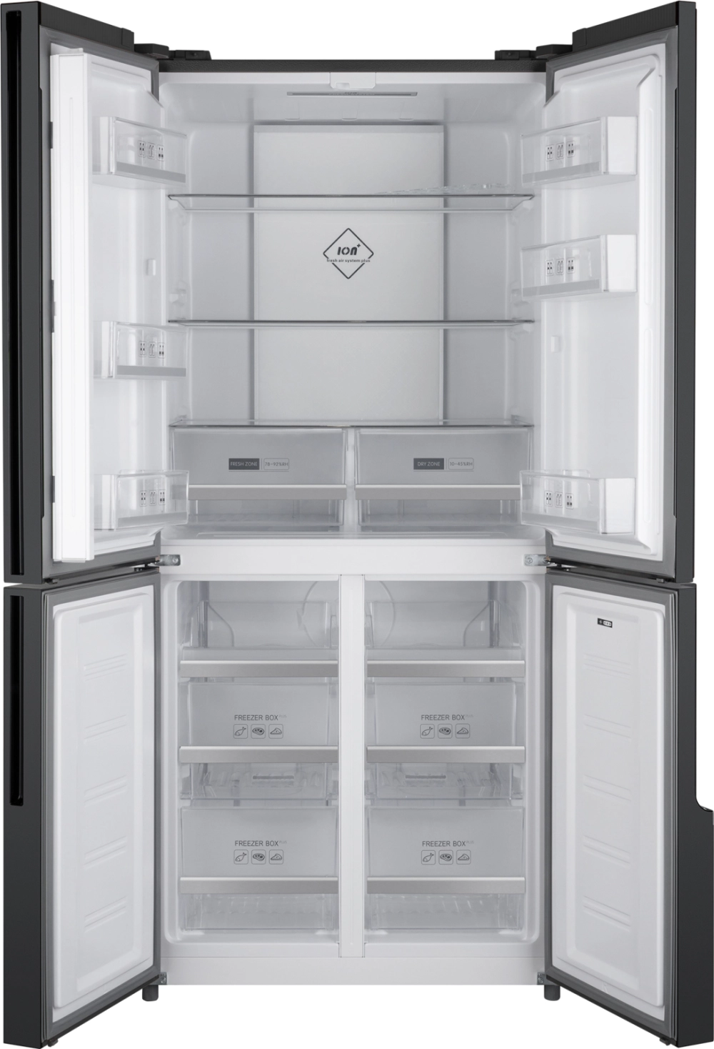 Холодильник Weissgauff INVERTER NO FROST INOX GLASS WCD 450