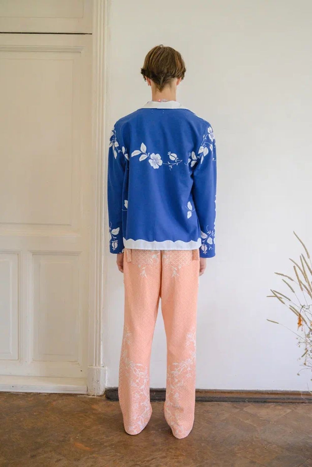 Рубашка Soeurs украшенная с аппликациями синяя