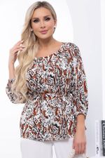 Блуза "Рио" (энимал принт) Б6087 LT Collection (Акция)