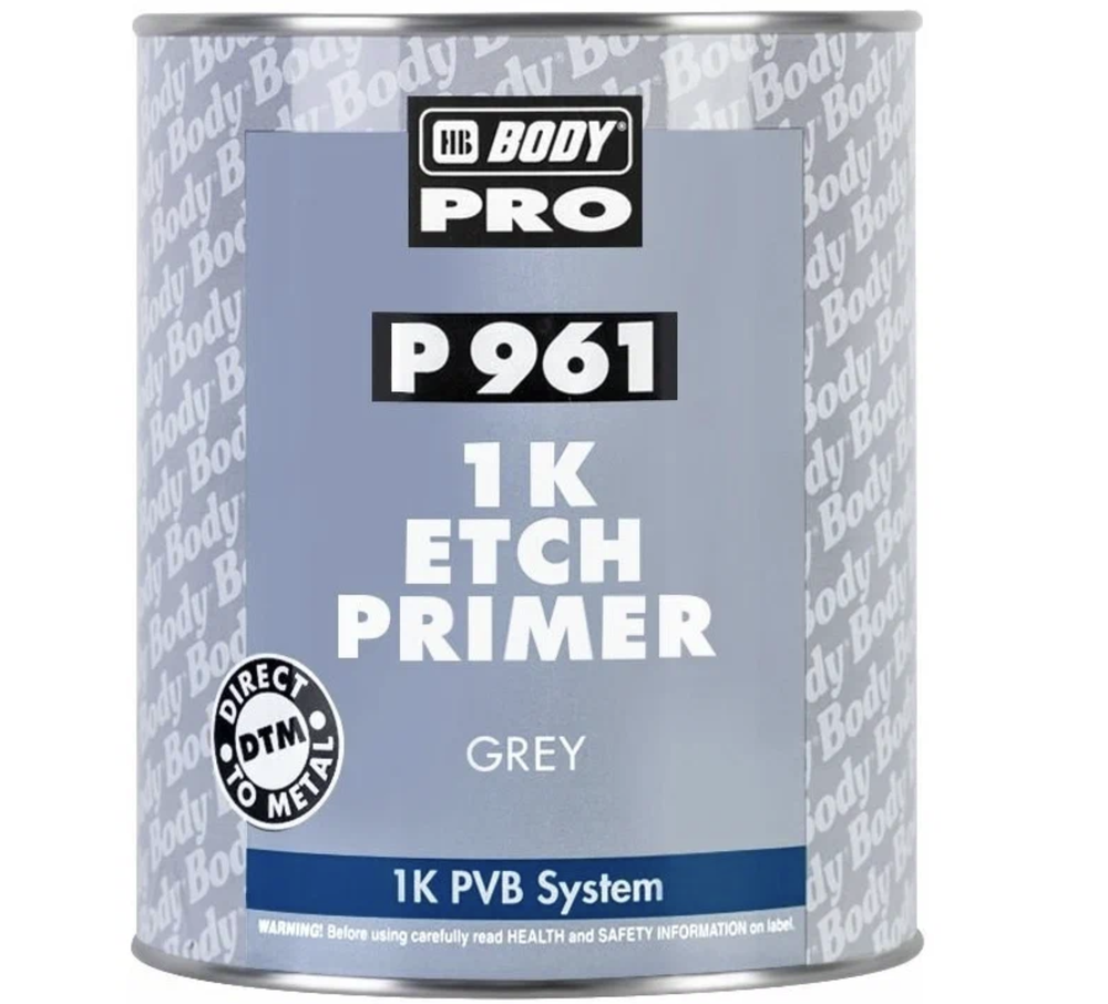 BODY 961 1К Грунт наполнитель травящий адгезтонный (1л) серый