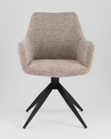 Стул обеденный поворотный Eva светло-коричневый