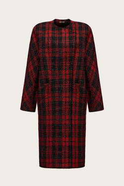 ПАЛЬТО-МИДИ ИЗ ШЕРСТИ С ЛЮРЕКСНОЙ НИТЬЮ