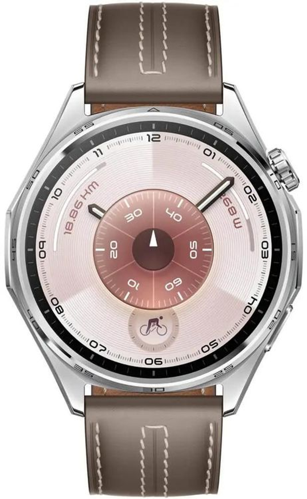 Смарт-часы Huawei Watch GT 6 Atum-B19L,  46мм,  1.47",  коричневый/серебристый