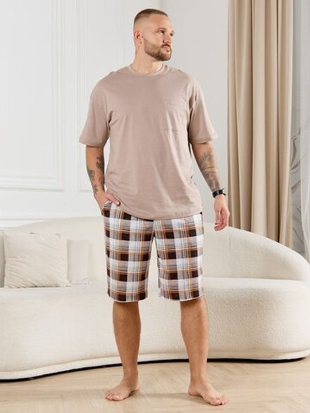 Шорты мужские Тор-2 Виотекс КЛЕТКА КОРИЧНЕВАЯ