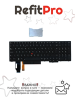 Клавиатура для Ноутбука Lenovo Lenovo ThinkPad E590/T590/L580/L590/P52/P53/P72/P73 с подсветкой, раскладка - русская, черная (01YP708)