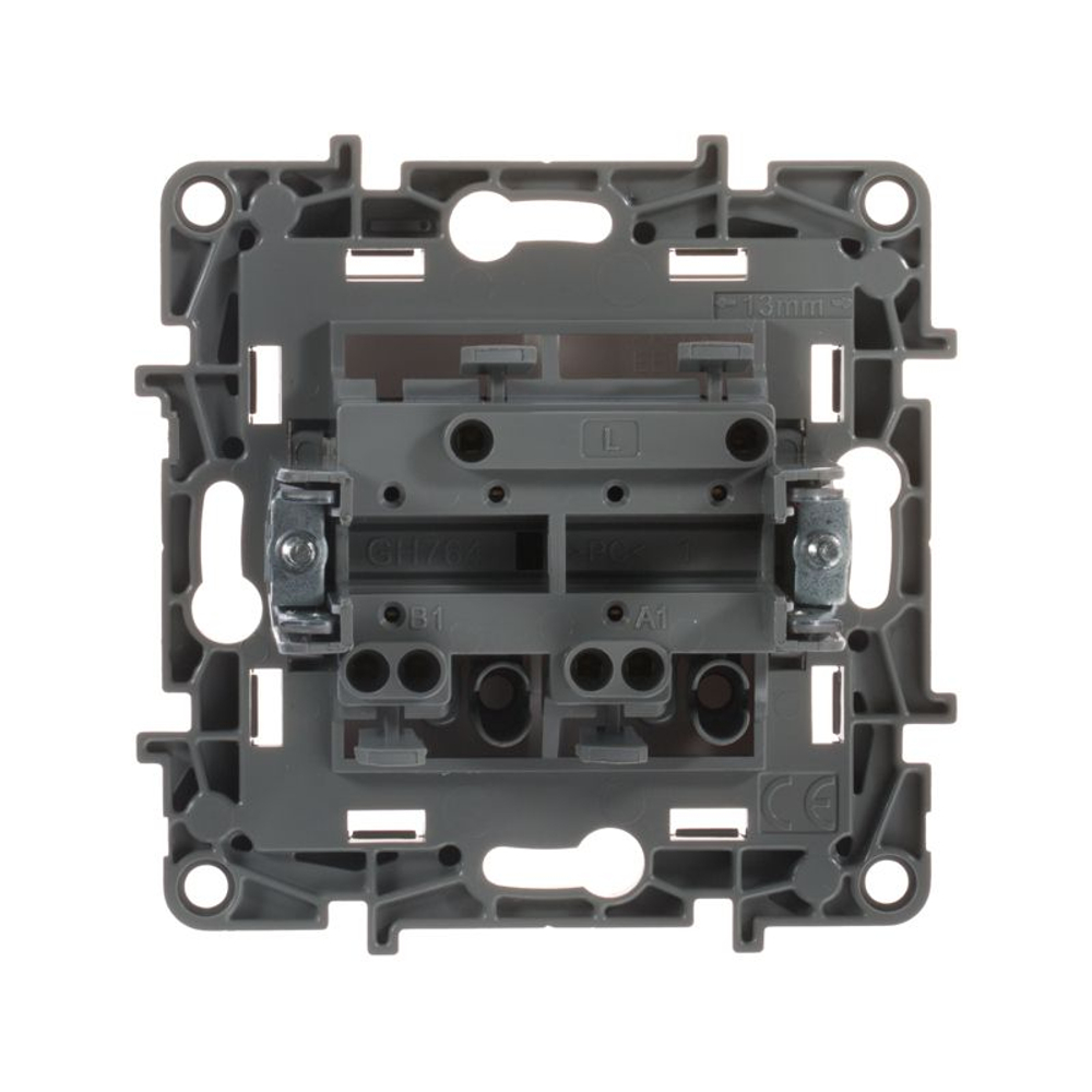 Выключатель 2-кл. СП Etika 10А IP20 250В 10AX безвинтов. зажимы механизм бел. IEK 672202