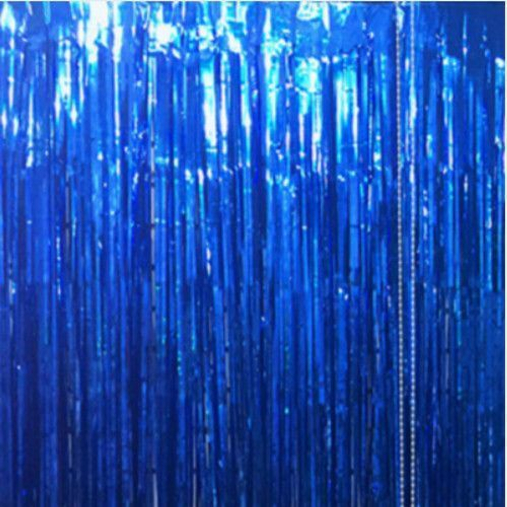 Занавес Дождик Синий 2,4*0,9м.