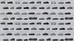 Цифровое панно ID Wall RETRO CARS MIDI BLACK&WHITE
