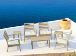 Столик пластиковый для лежака Siesta Contract Ocean Side Table, бежевый