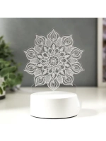 Светильник 3D ночник RISALUX «Сандала», LED RGB, от сети, 9.