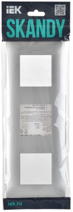 SKANDY Рамка 3-местная SK-F03S серебряный IEK