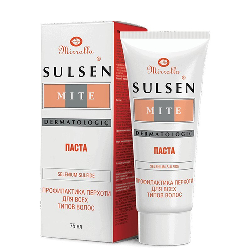 Mirrolla Сульсен Мите сульсеновая паста против перхоти 75 мл
