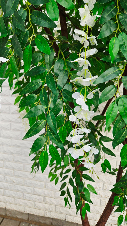 Искусственная Акация белая 240см в техническом кашпо