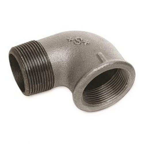 Угольник чугунный оцинкованный 90° переходной внутренняя/наружная резьба