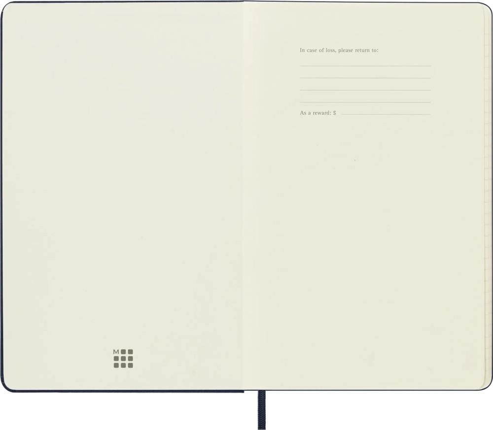 Еженедельник 2025-2026 Moleskine Academic WKNT (DHB2018WN3) 13х21см, твердая обложка, синий сапфир