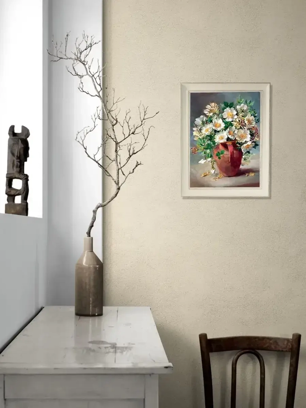 Картина на натуральном холсте "Букет" 38*48 см