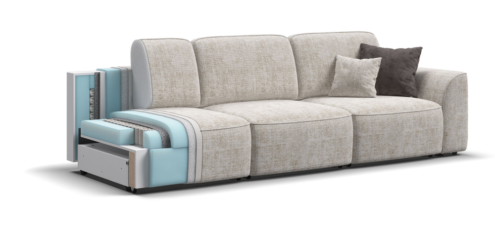 Диван KING MODOOL MAX шенилл IQ кварц