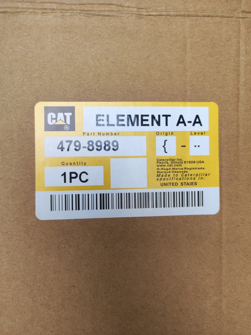 Фильтр воздушный со вставкой CAT 479-8989