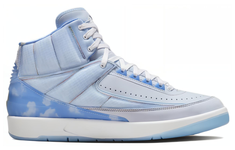 J. Balvin x Jordan Air Jordan 2 Retro high-top retro basketball shoes for men and women the same blue