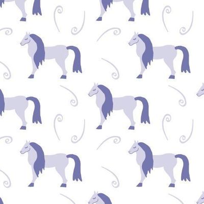 Бесшовный принт c лошадьми