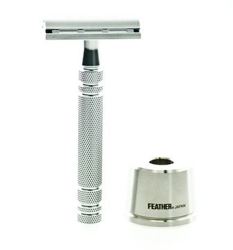 Т-образная бритва (станок) Feather AS-D2S с подставкой, Коллекционная бритва