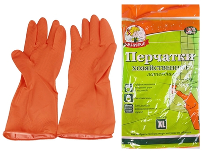 Перчатки латексные "Умничка" р.M