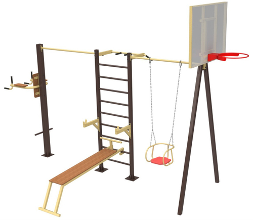 Уличный атлетический комплекс №7, 5300*2550*3200 мм