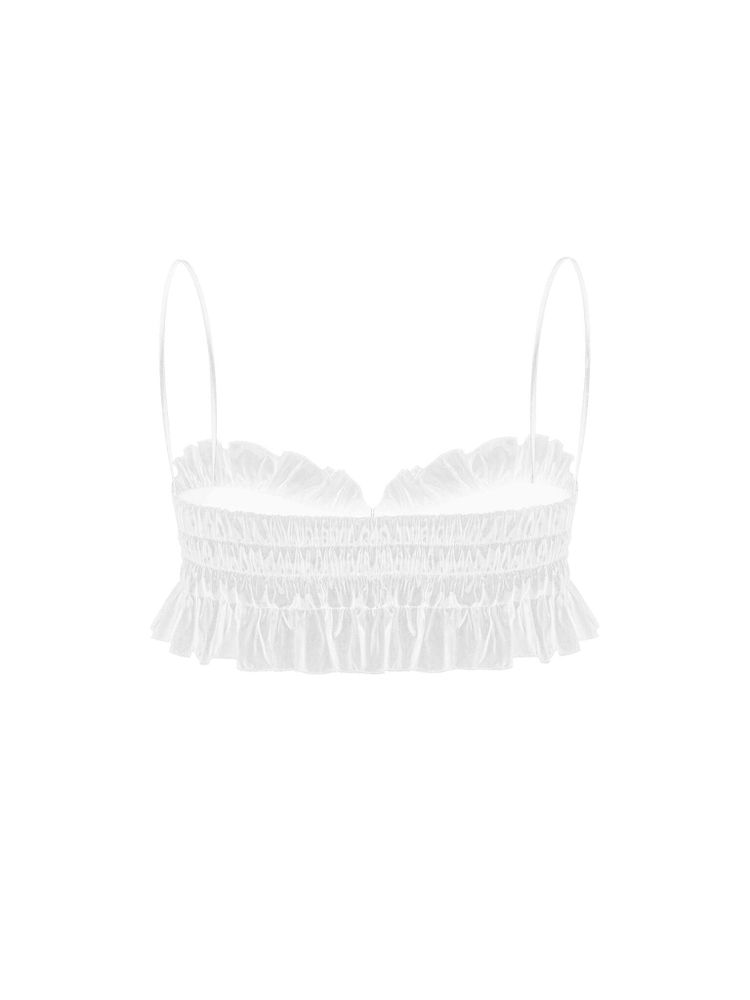 Топ-бюстье драпированный из тафты