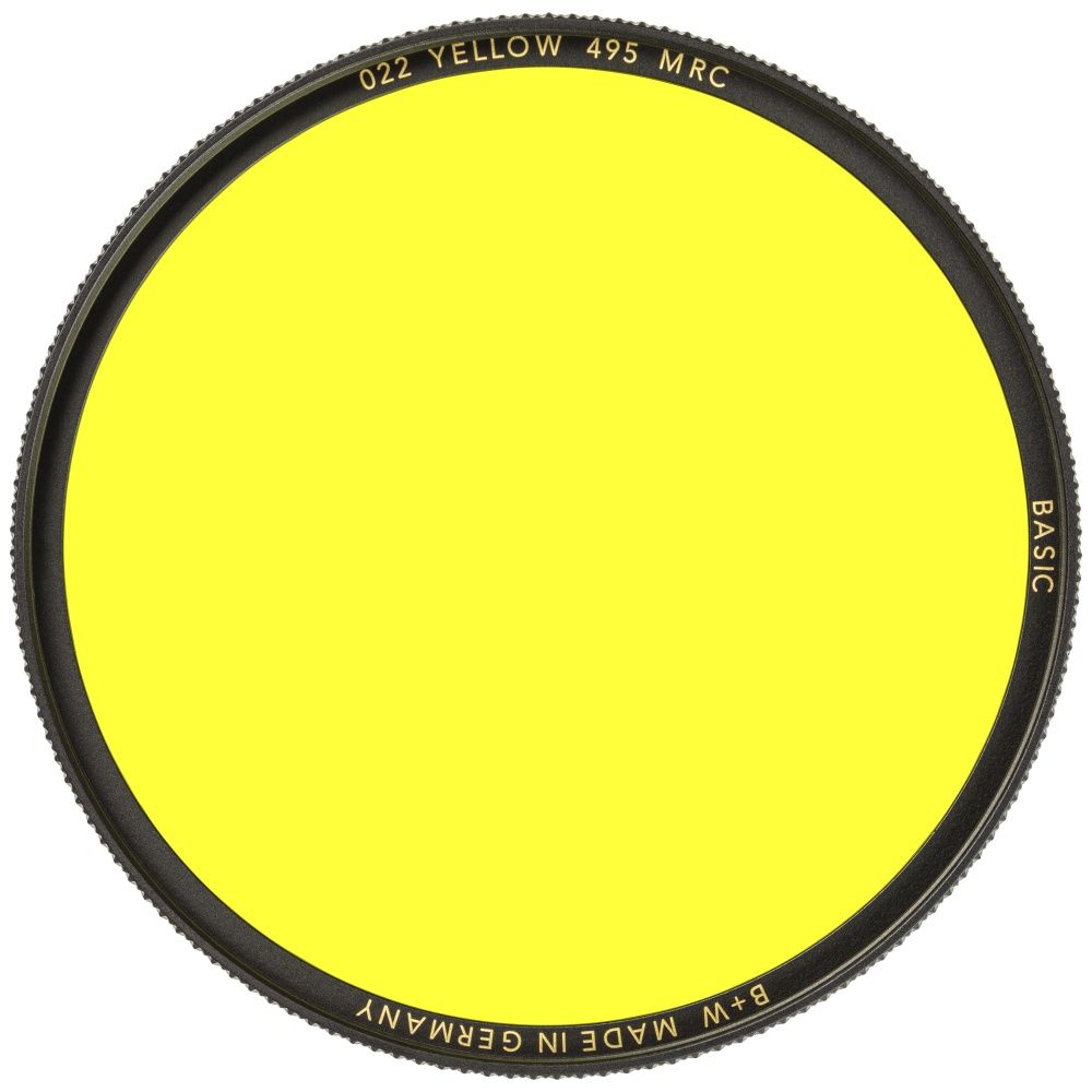 B+W BASIC 022 Yellow MRC 495 39mm. Светофильтр для черно-белой съемки