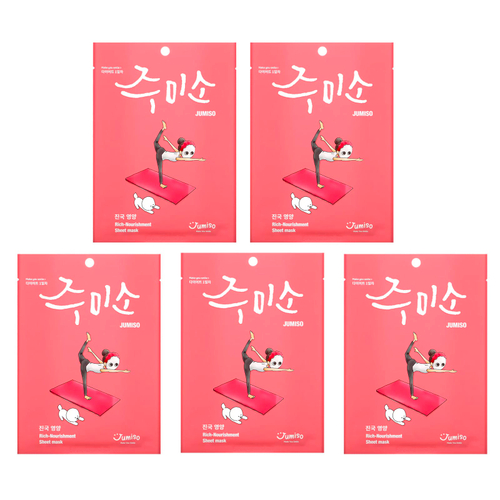Jumiso, Тканевая маска Rich-Nourrition, 5 шт., По 26 мл (0,88 жидк. унц.)