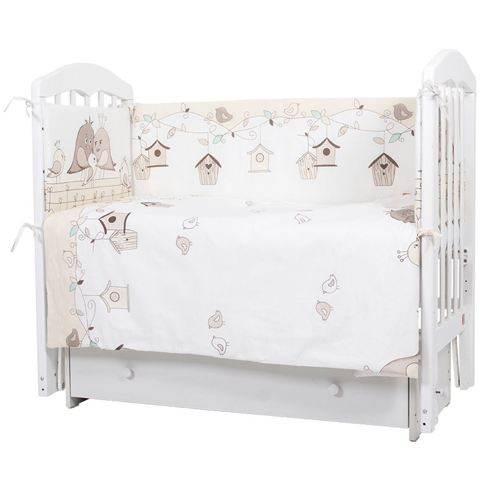 610 Комплект "Птенчики" (6 предметов), бязь